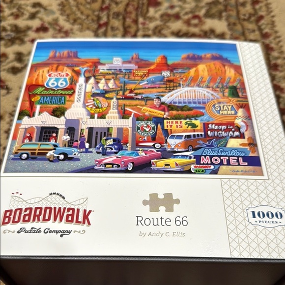 Buffalo Retro Americana Puzzle 1000 Pieces Vibrant Colors - Picture 2 of 8